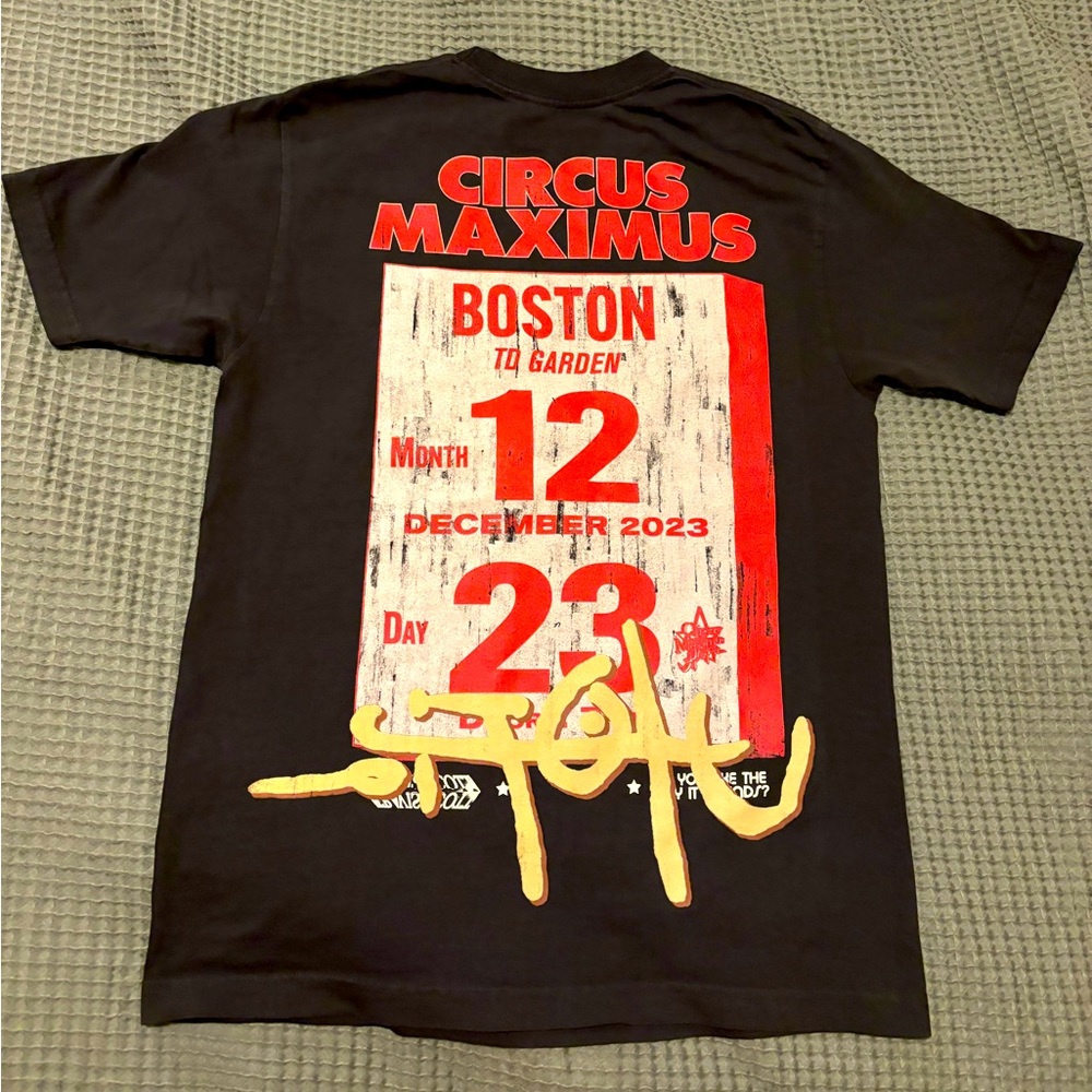 Travis Scott Circus Maximus Boston 2023 Concert shirt